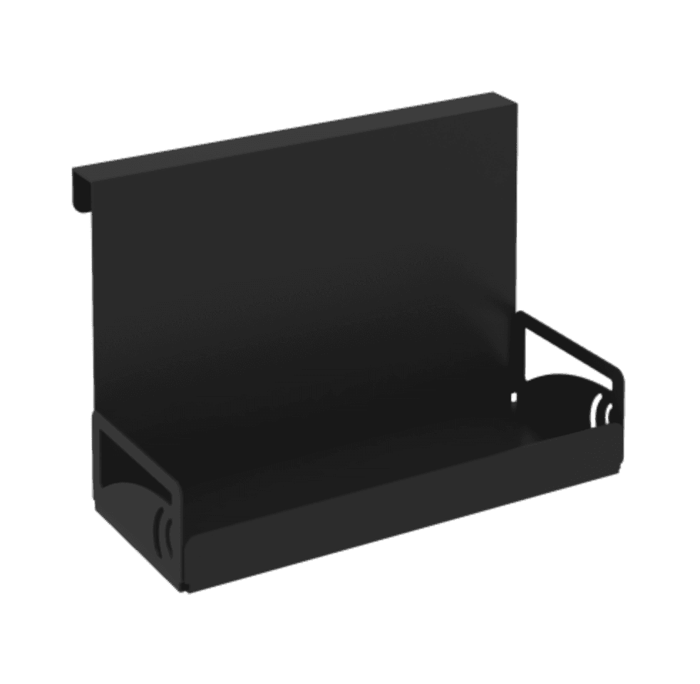 Навесной лоток для канцелярских принадлежностей (на ЛДСП экраны)