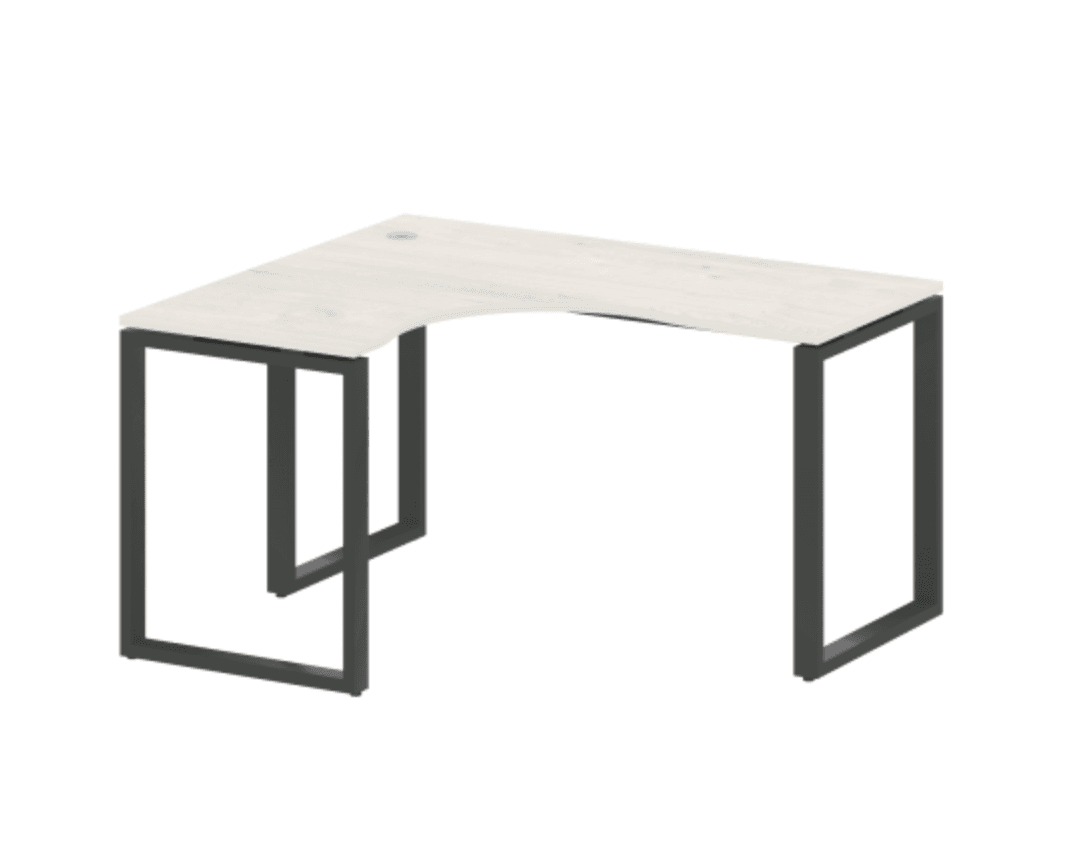 Стол криволинейный левый/правый на О-образном м/к 1400