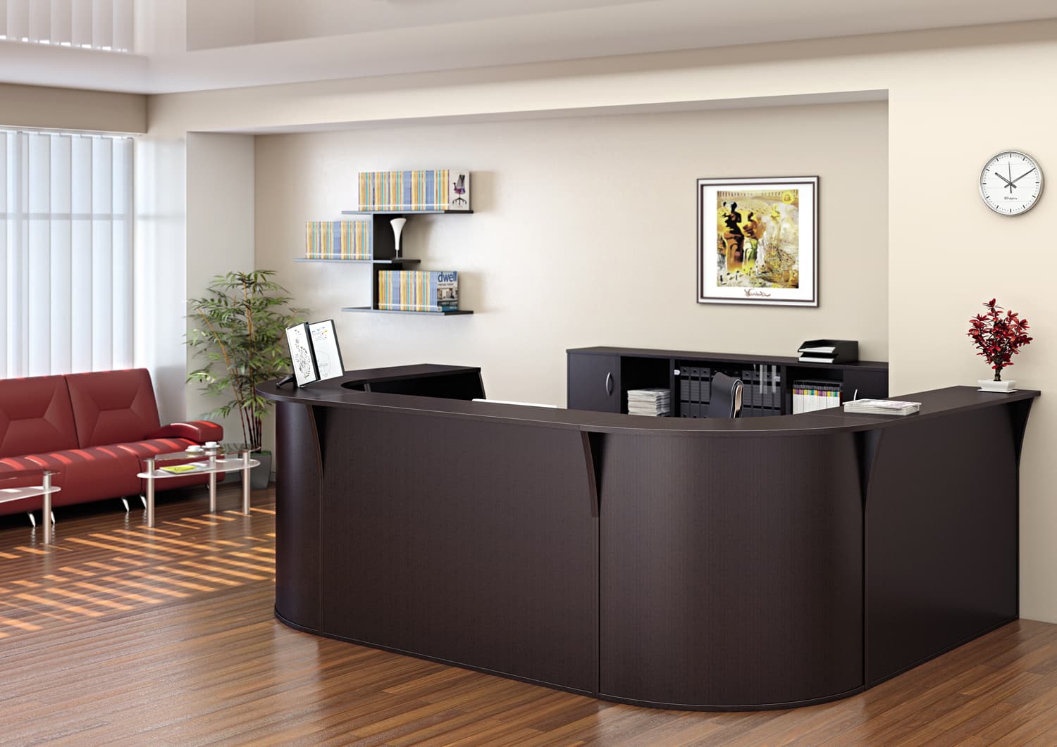 Стойка ресепшн Рива венге