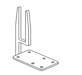 Комплект усиленных кронштейнов для экрана ЛДСП