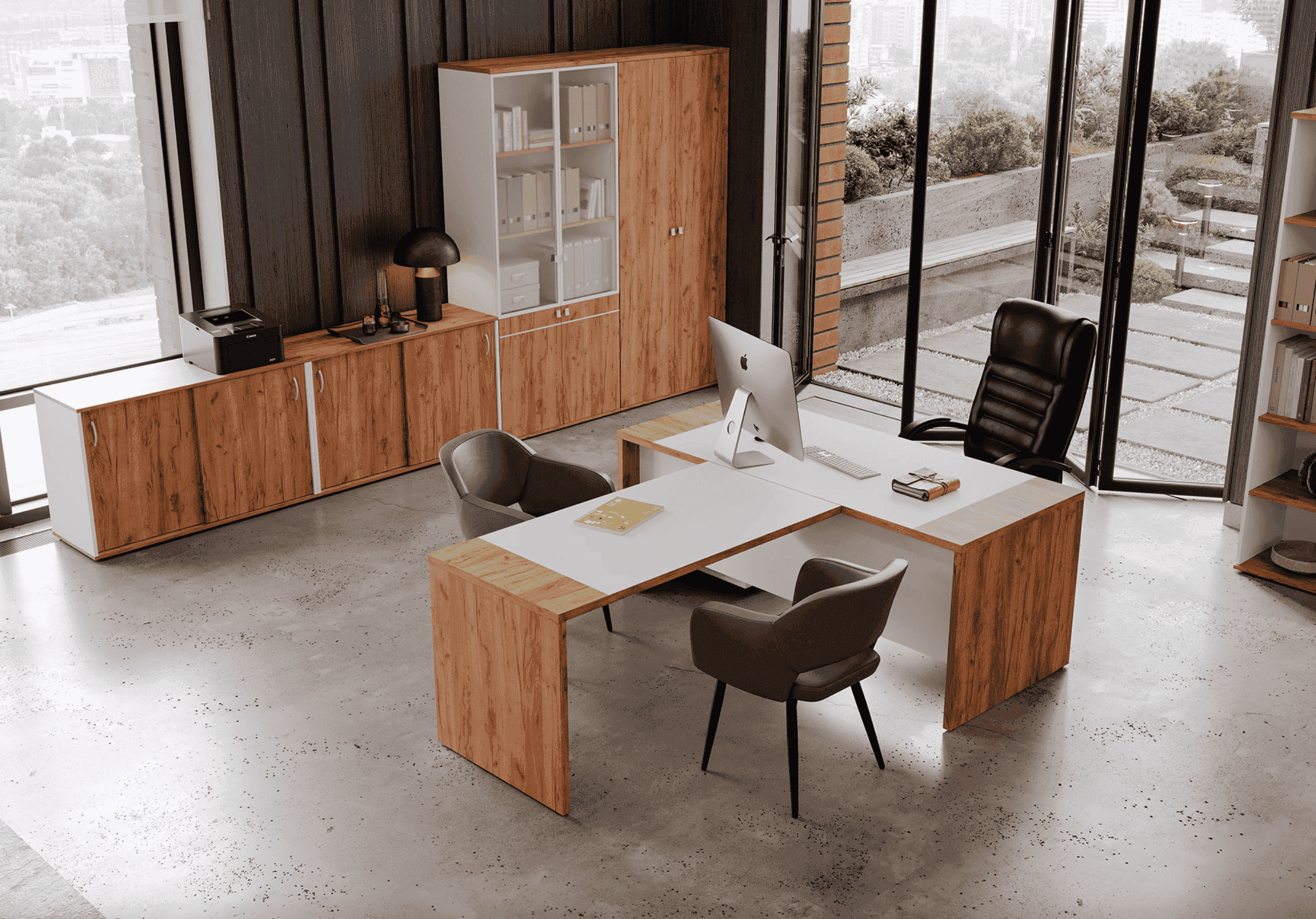 Кабинет Фоил дуб золотой