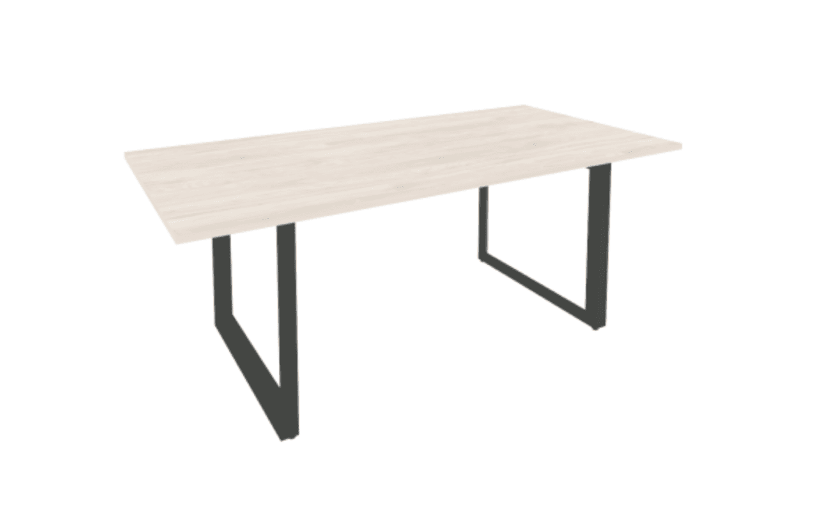 Стол переговорный на О-образном м/к (антрацит) 1980