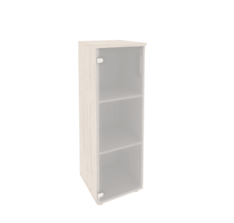 Шкаф средний узкий левый (1 средний фасад стекло)