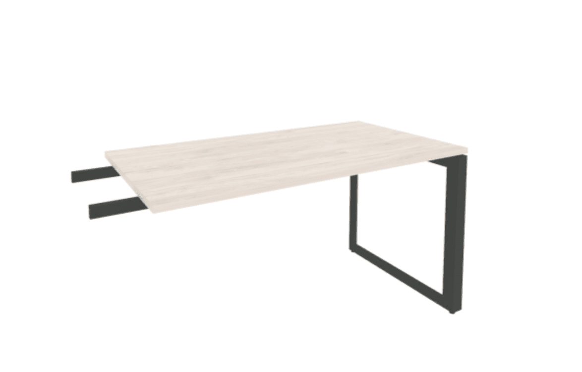 Брифинг-приставка на О-образном м/к (антрацит) 1380