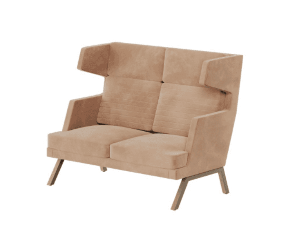 Диван двухместный - высокая спинка