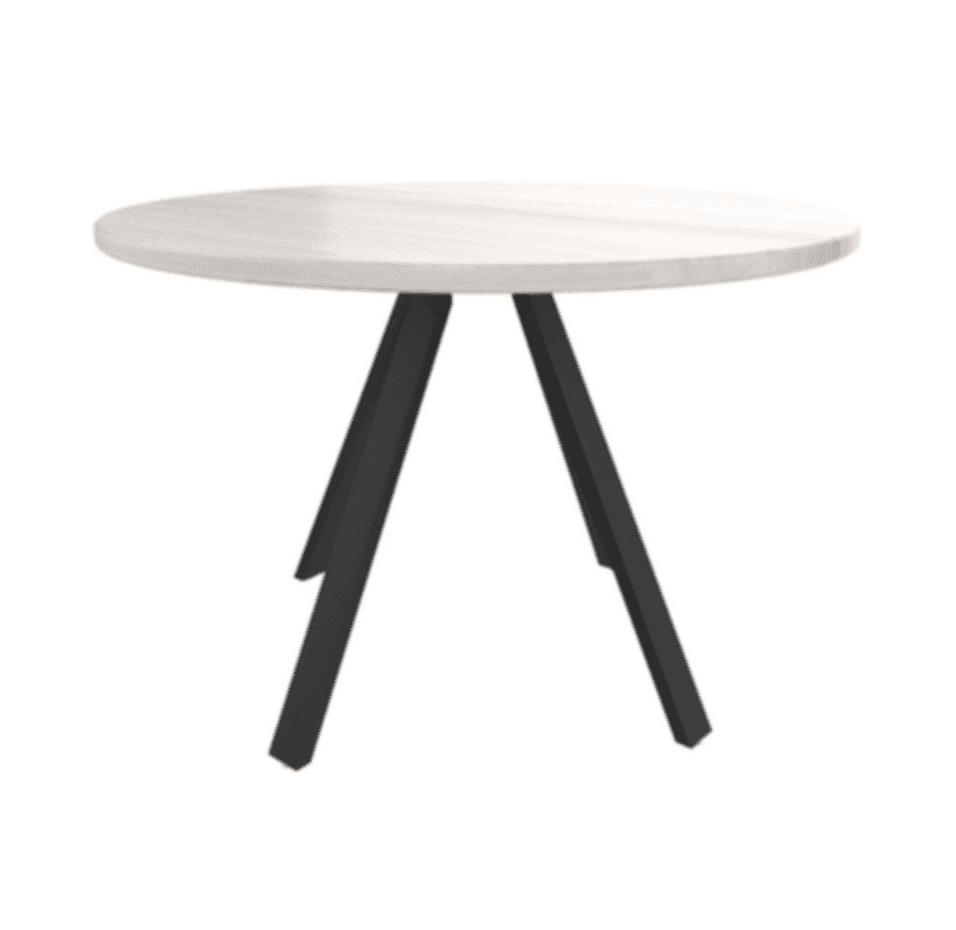 Стол для переговоров круглый - металл антрацит