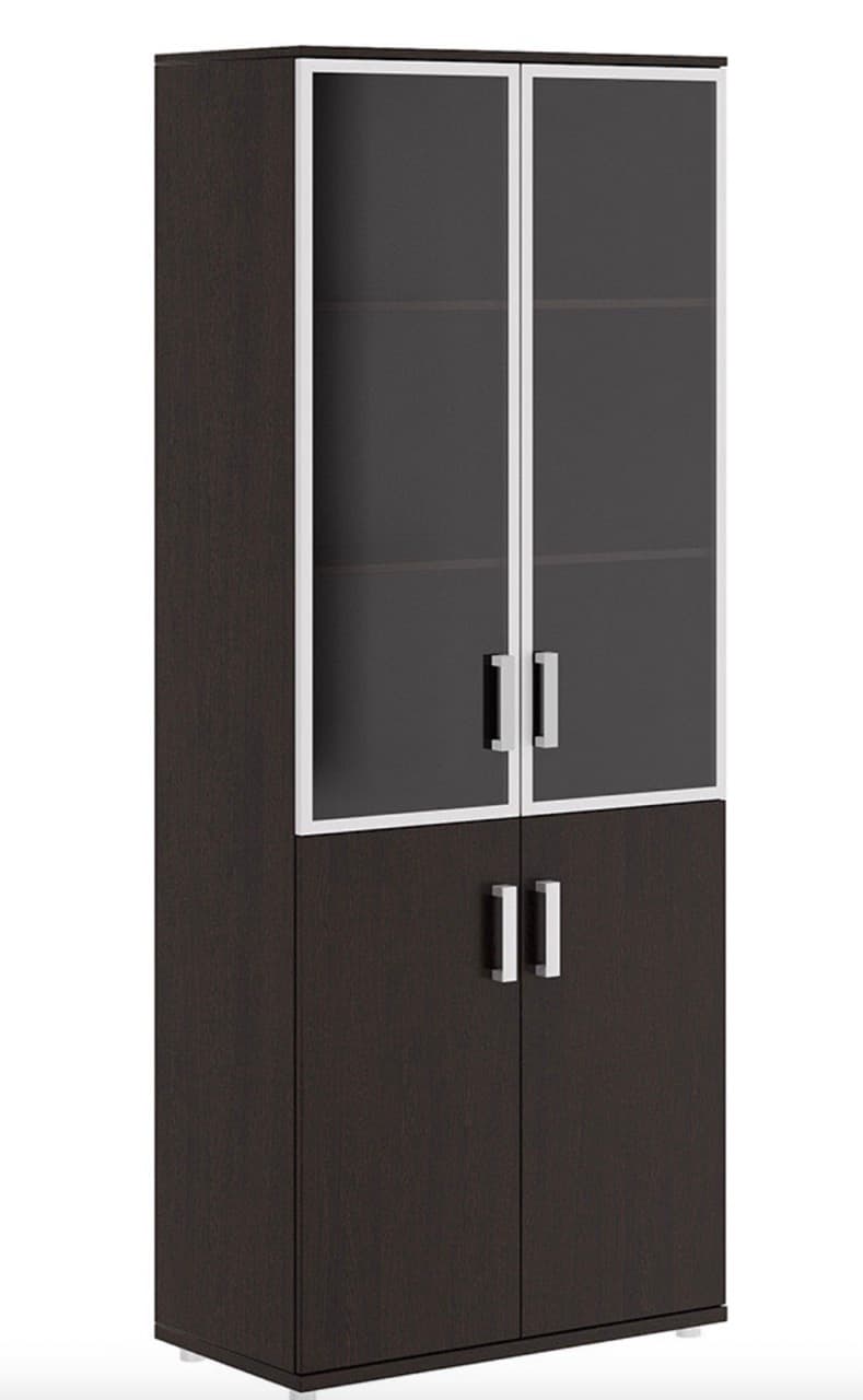 Шкаф для документов со стеклом в раме