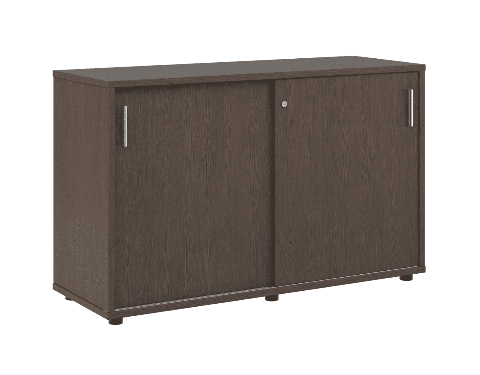 Тумба с раздвижными фасадами низкая