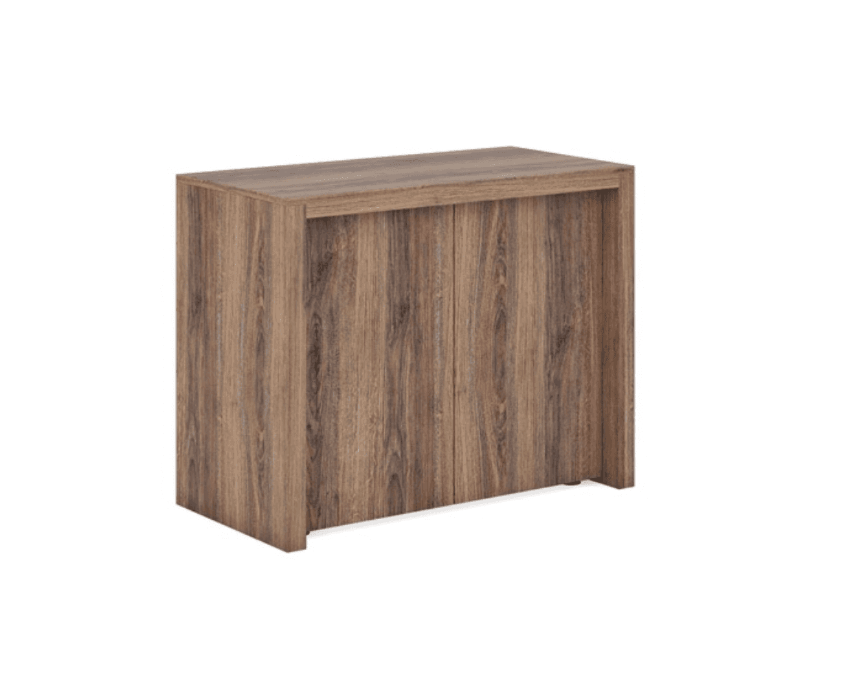 Шкаф низкий в декоративной обвязке