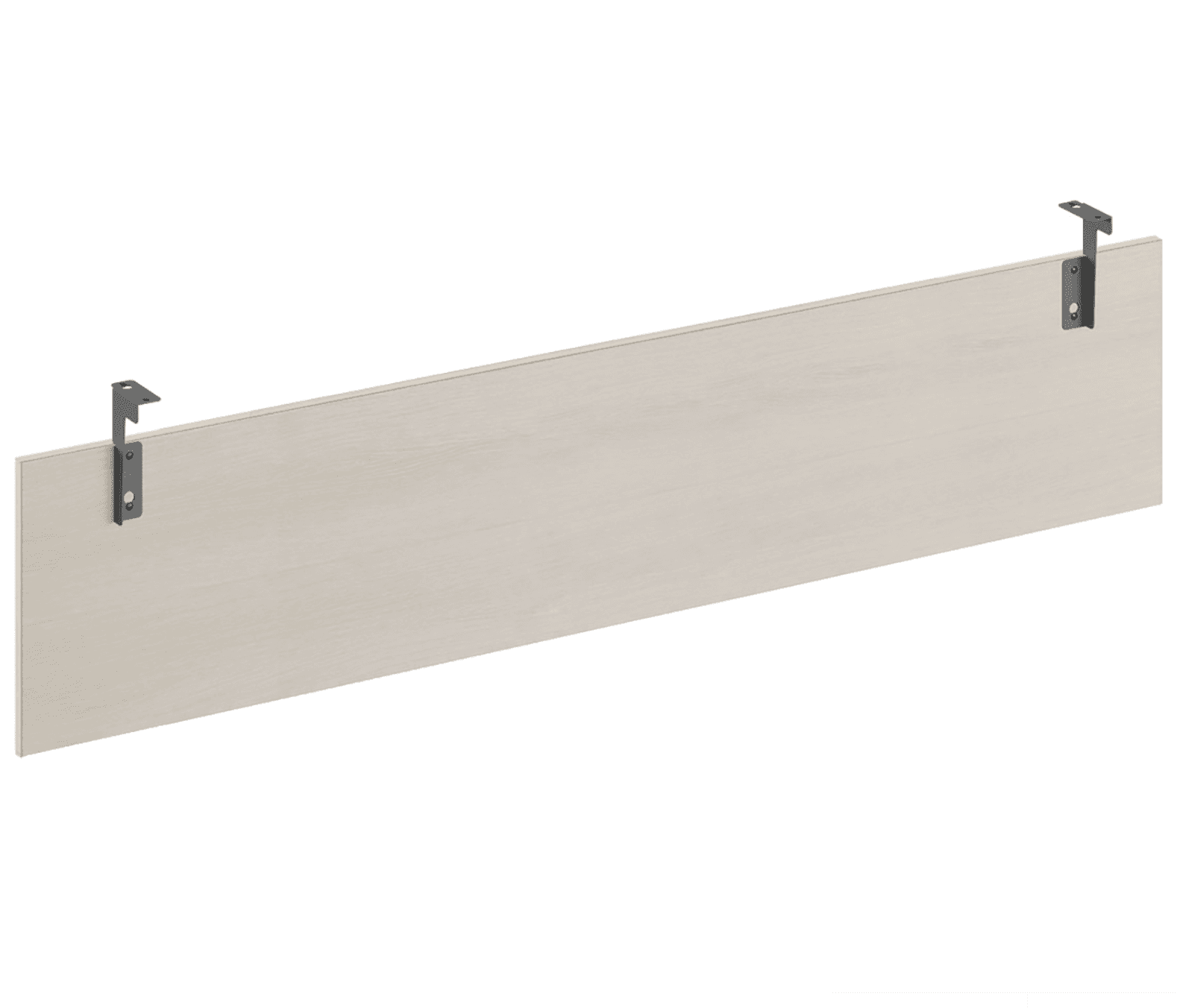 Передняя панель для стола 180 - металл антрацит/белый