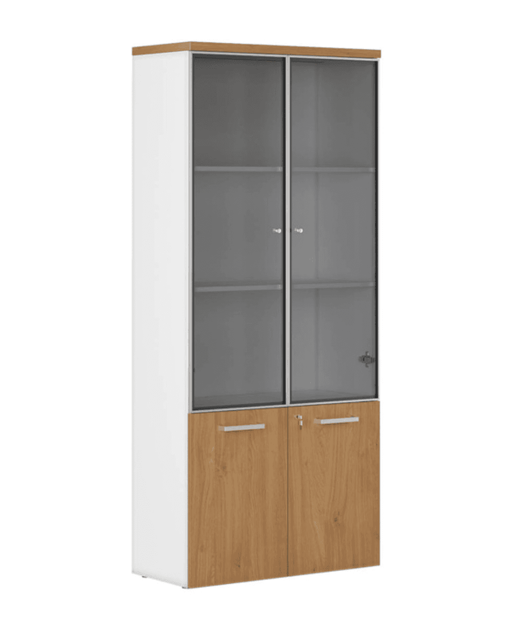 Шкаф комбинированный со стеклом