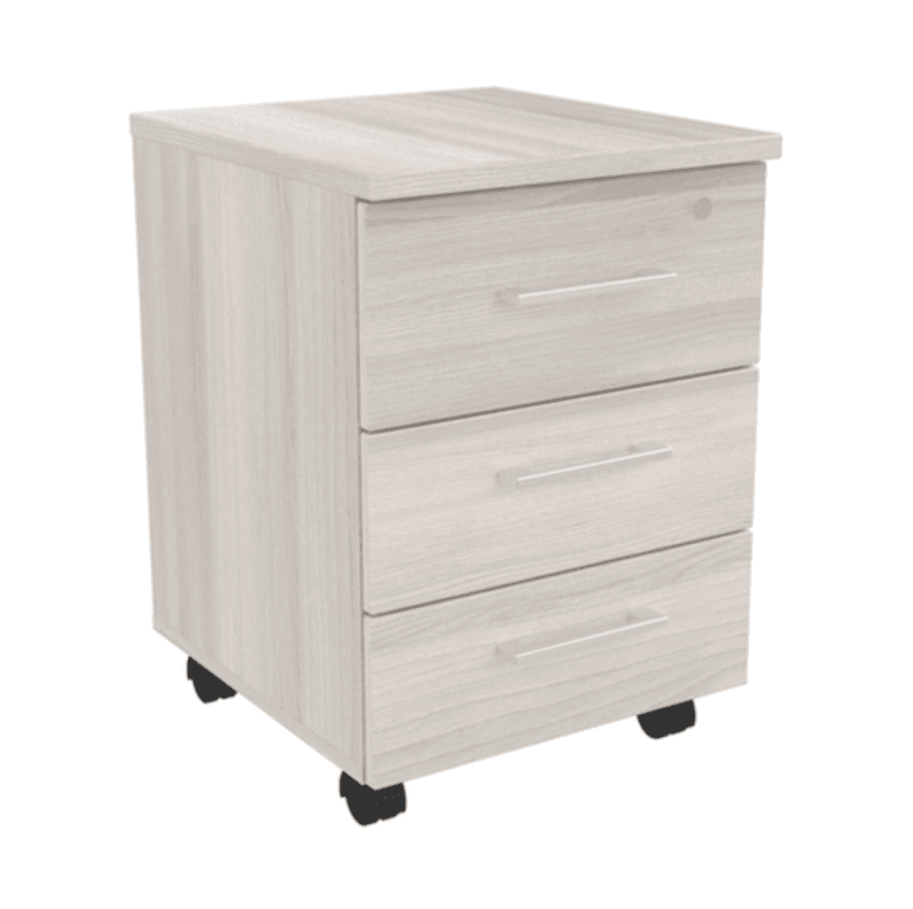 Тумба подкатная 3 ящика с центральным замком