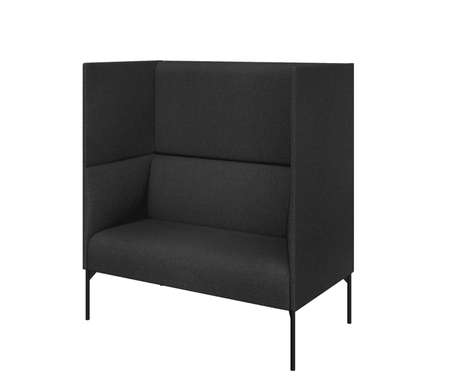 Двухместный диван - высокая спинка