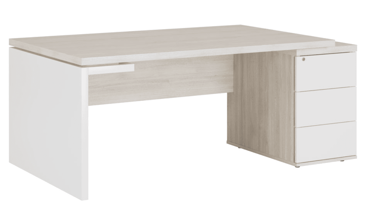 Стол рабочий на опорной тумбе правый 180