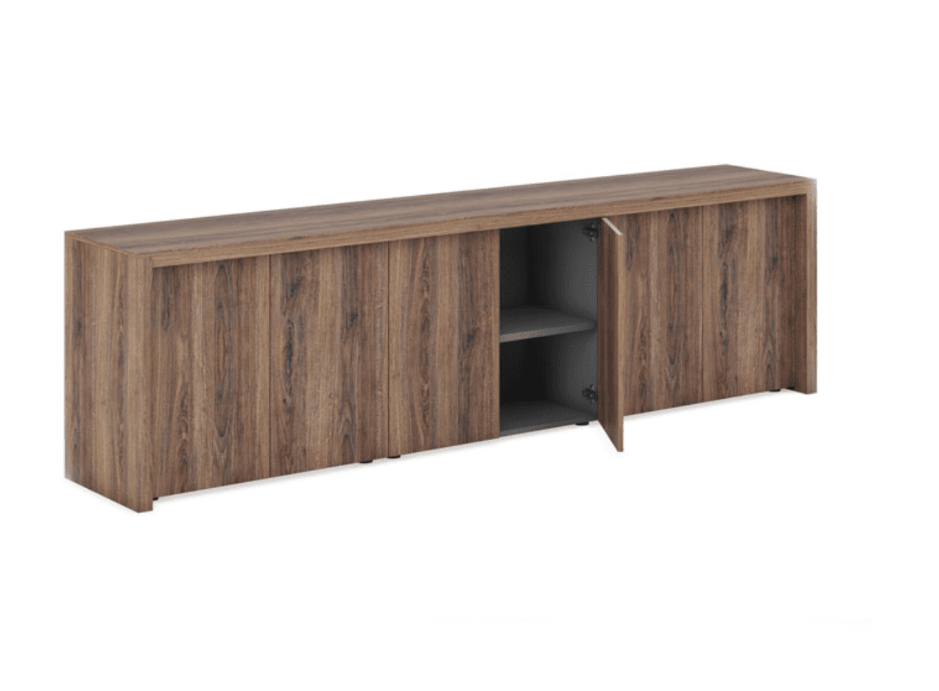 Шкаф низкий в декоративной обвязке