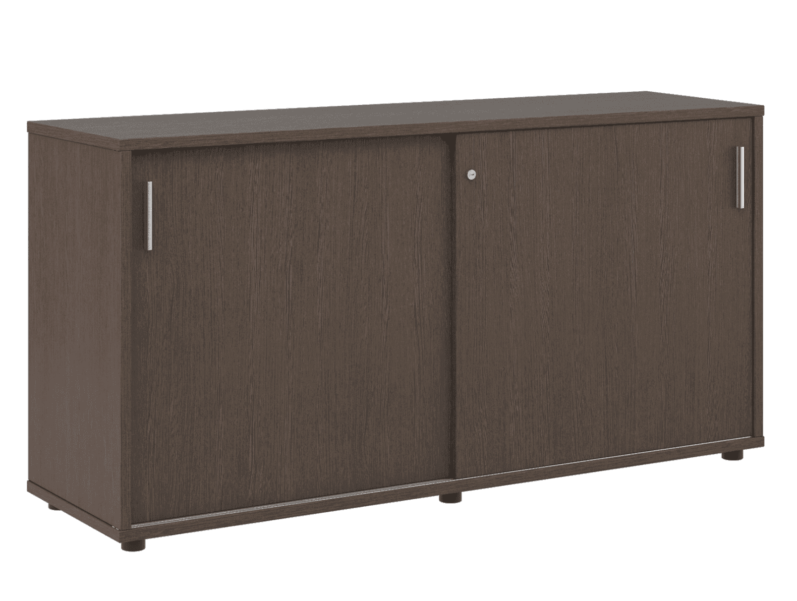 Тумба с раздвижными фасадами низкая