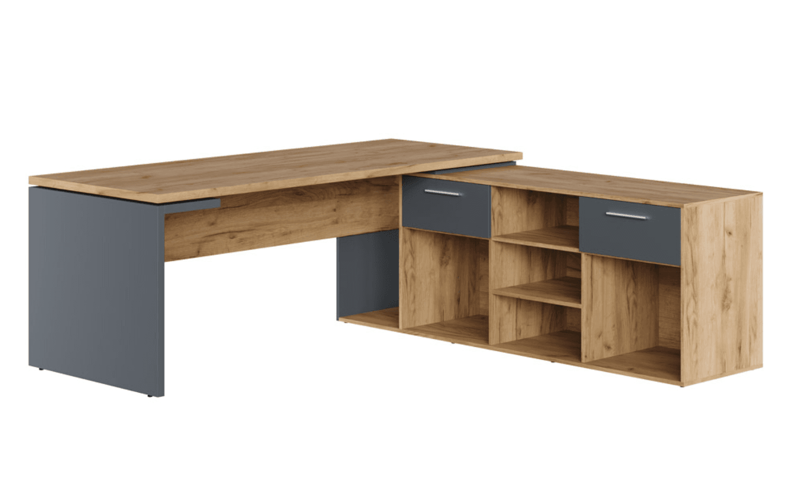 Стол письменный на опорной креденции левый/правый 200