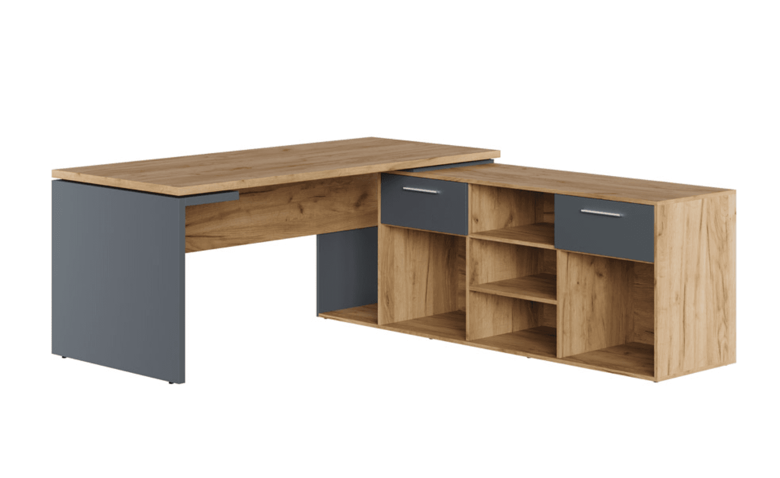 Стол письменный на опорной креденции левый/правый 180