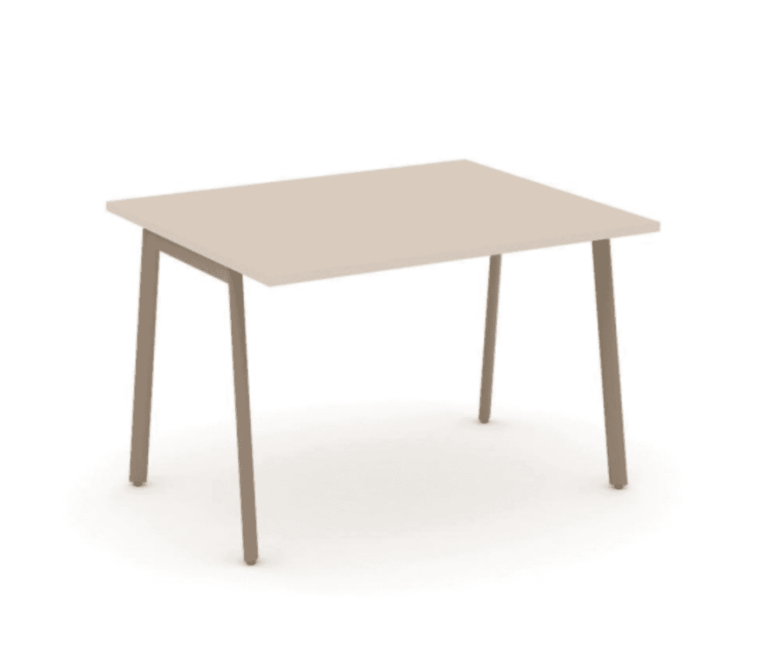 Стол переговорный на плоскоовальной опоре 1180 - металл латте