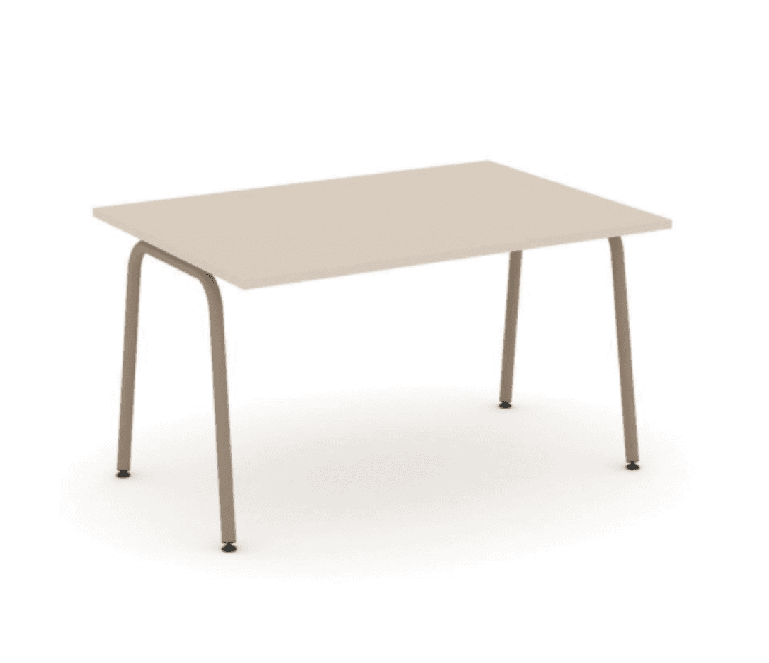 Стол переговорный на круглой опоре 1380 - металл латте