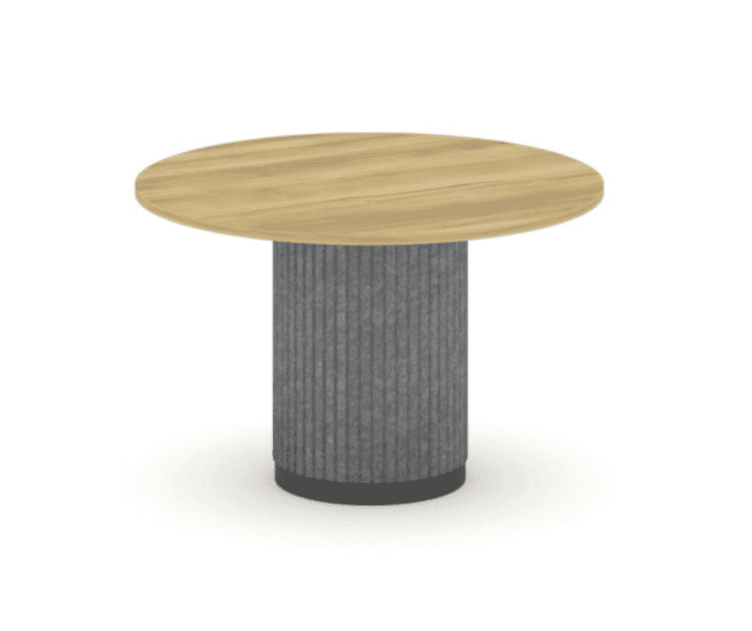 Стол переговорный круглый D=1200 - антрацит/морская галька