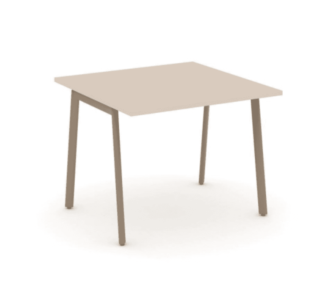 Стол переговорный на плоскоовальной опоре 980 - металл латте