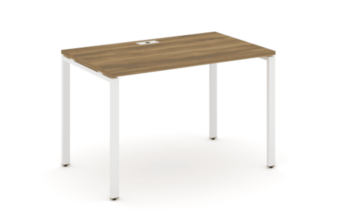 Стол письменный 1180 - металл белый