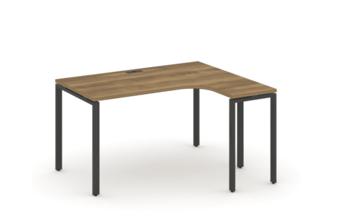 Стол эргономичный левый/правый 1380  - металл антрацит