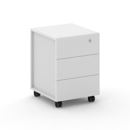 Тумба мобильная - открытие за бок фасада (МДФ+пластик Феникс)