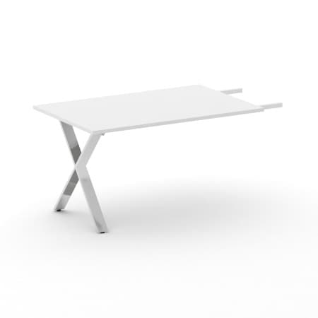 Брифинг-приставка (МДФ+пластик Феникс, опоры нерж.сталь) 1400