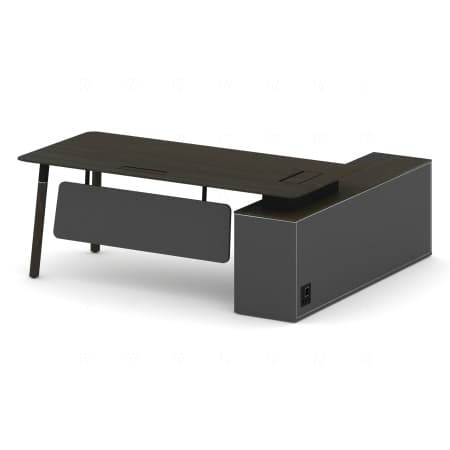 Стол руководителя левый (Металл Чёрный)