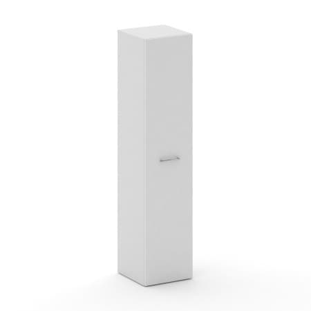 Шкаф узкий высокий универсальный (МДФ+пластик Феникс)