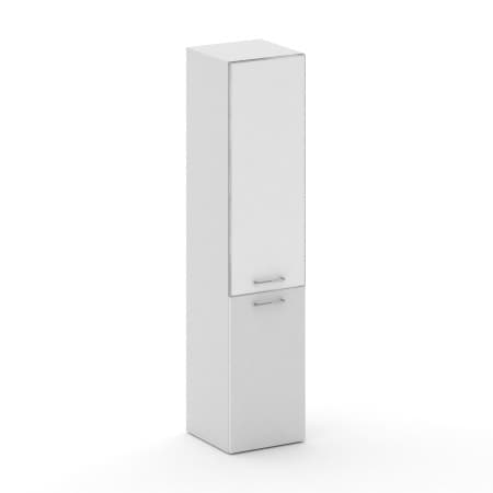 Шкаф узкий высокий Лакобель правый/левый (МДФ+пластик Феникс)