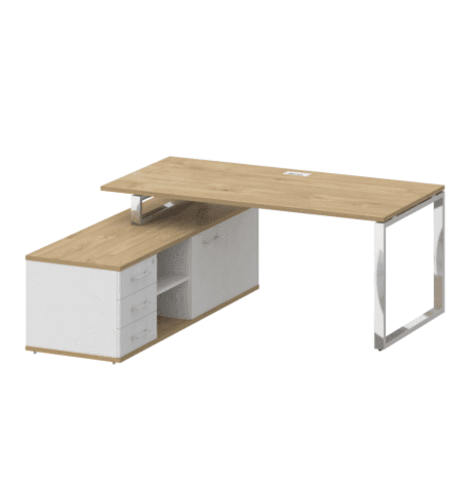 Стол руководителя с опорной греденцией , левый 180