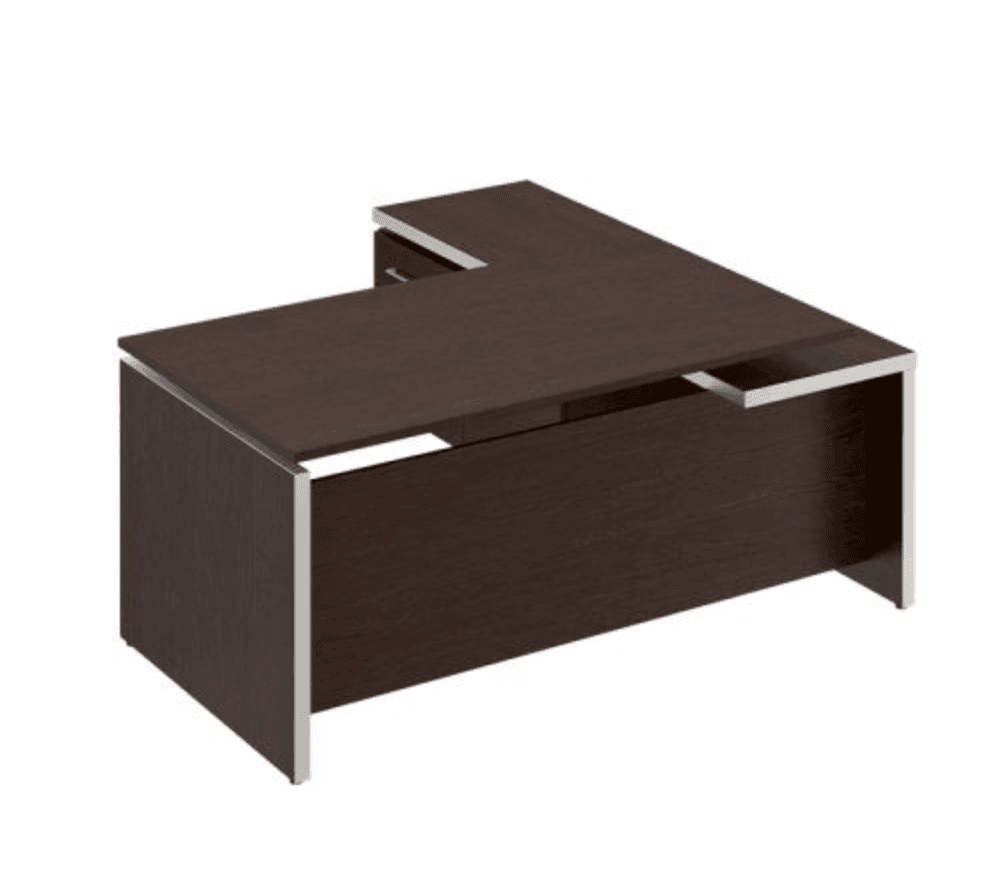 Стол руководителя с брифинг приставкой боковой левой 180