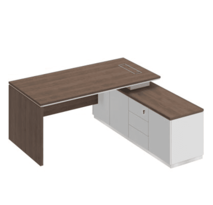 Стол руководителя (опора ДСП) на опорной тумбе