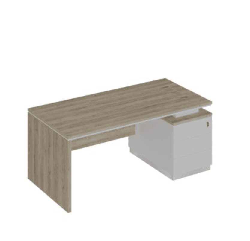 Стол руководителя (опора ДСП) на опорной тумбе 180