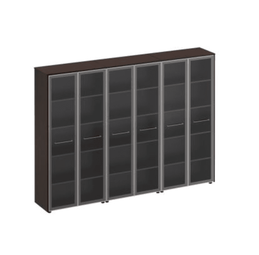 Шкаф для документов со стеклянными дверьми