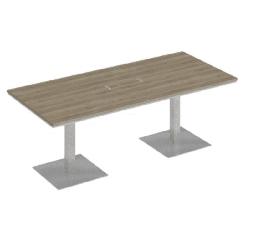 Стол для переговоров на квадратных опорах-колоннах 220