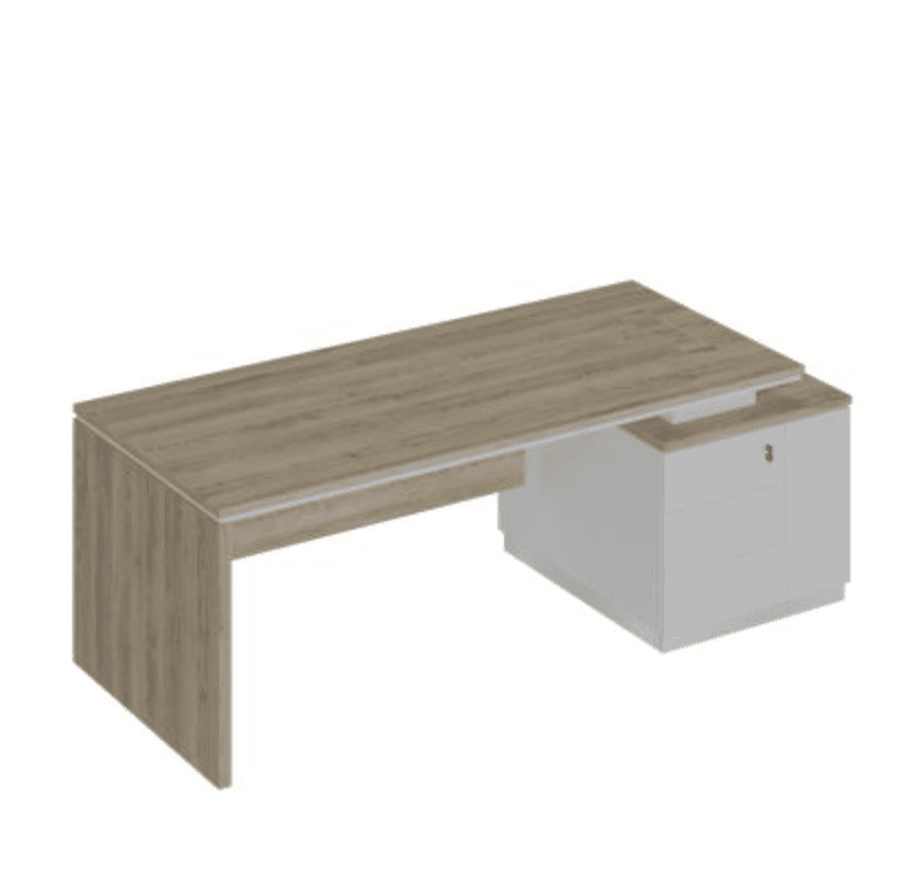 Стол руководителя (опора ДСП) на опорной тумбе