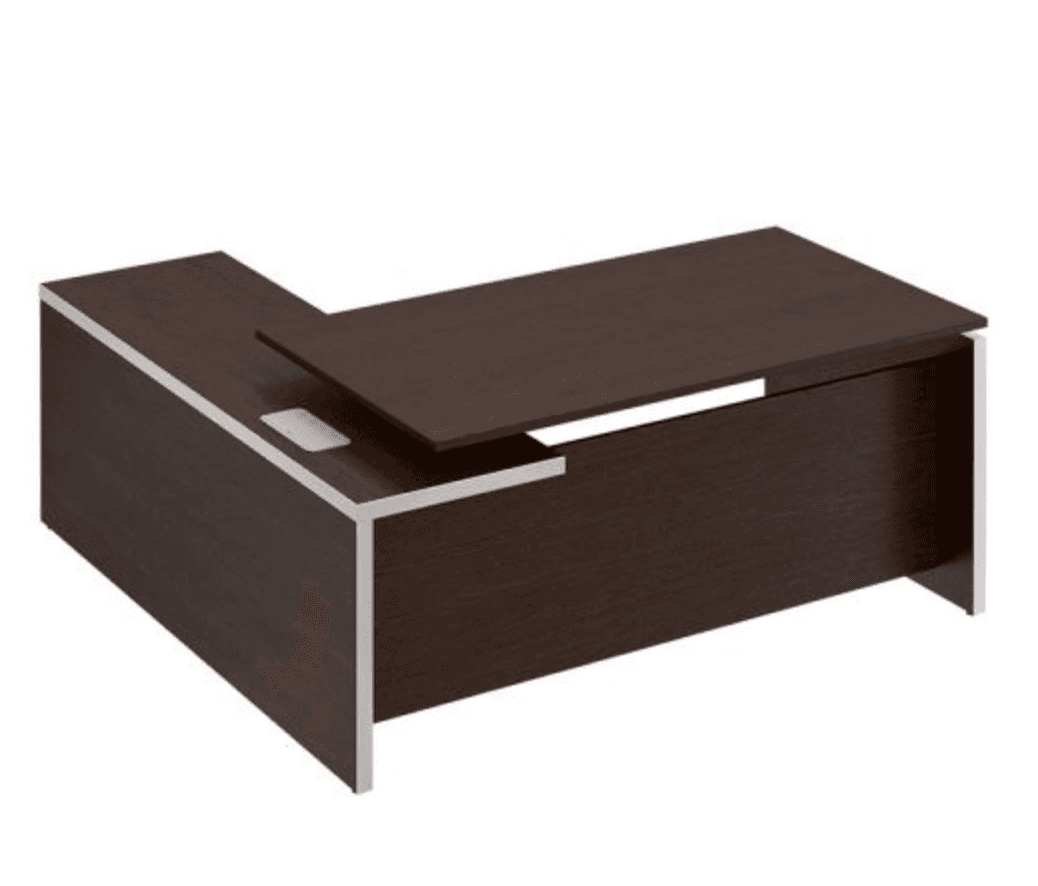 Стол руководителя с брифинг приставкой боковой правой 180