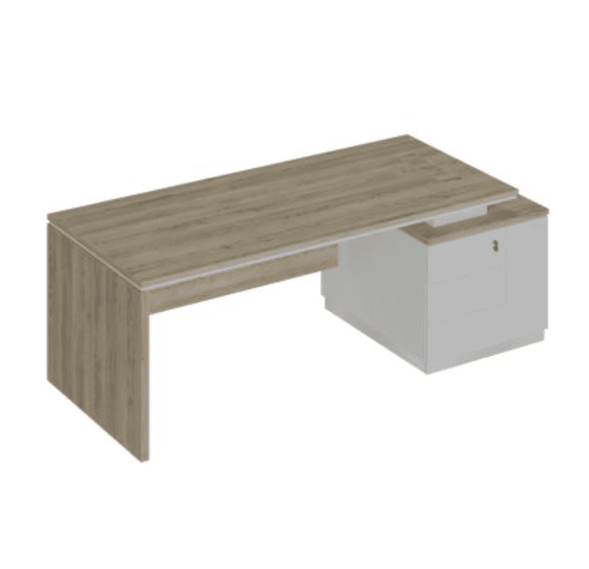 Стол руководителя (опора ДСП) на опорной тумбе