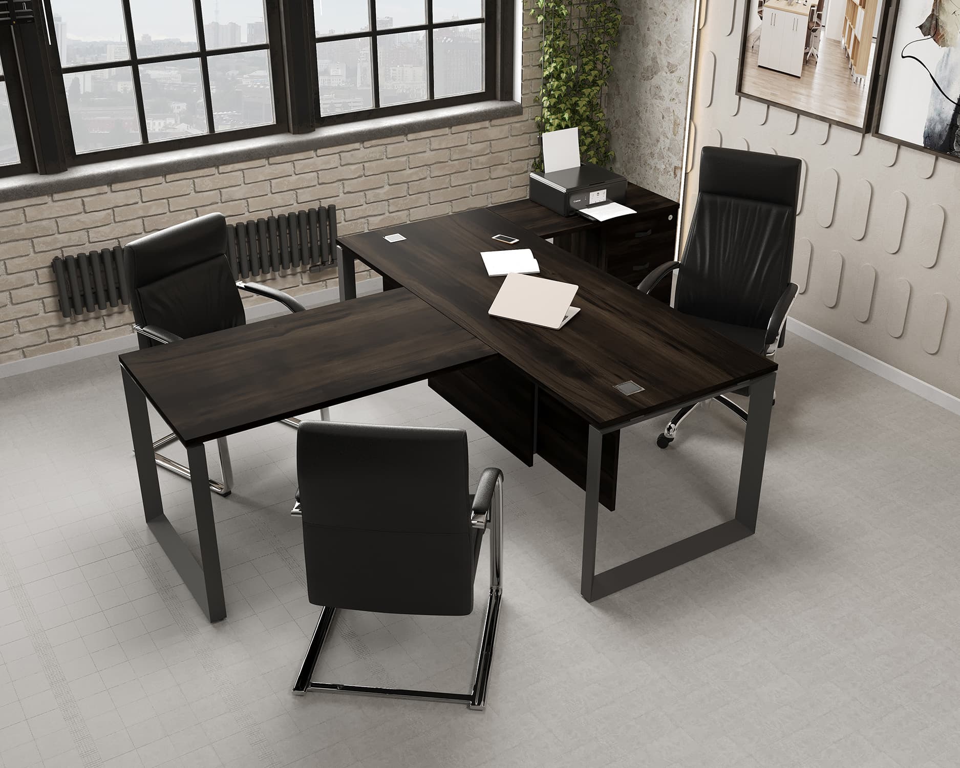 Кабинет Оникс дуб мали