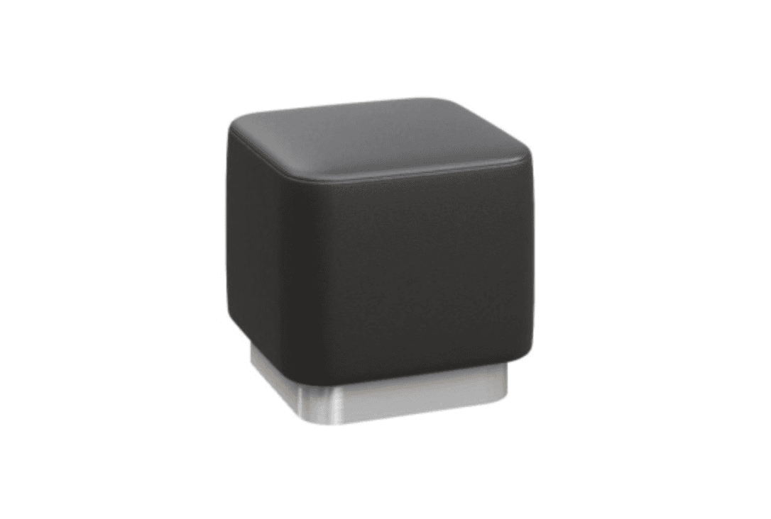 Пуфик квадратный - опора серебро