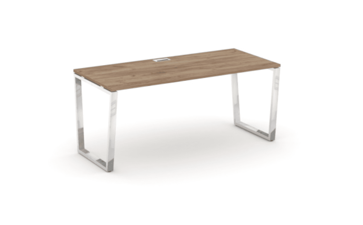 Стол письменный на опорах обратная трапеция 1580