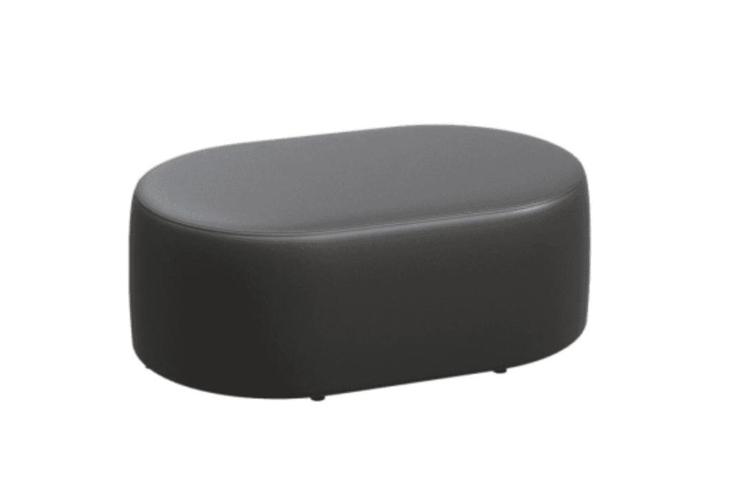 Пуфик овальный широкий