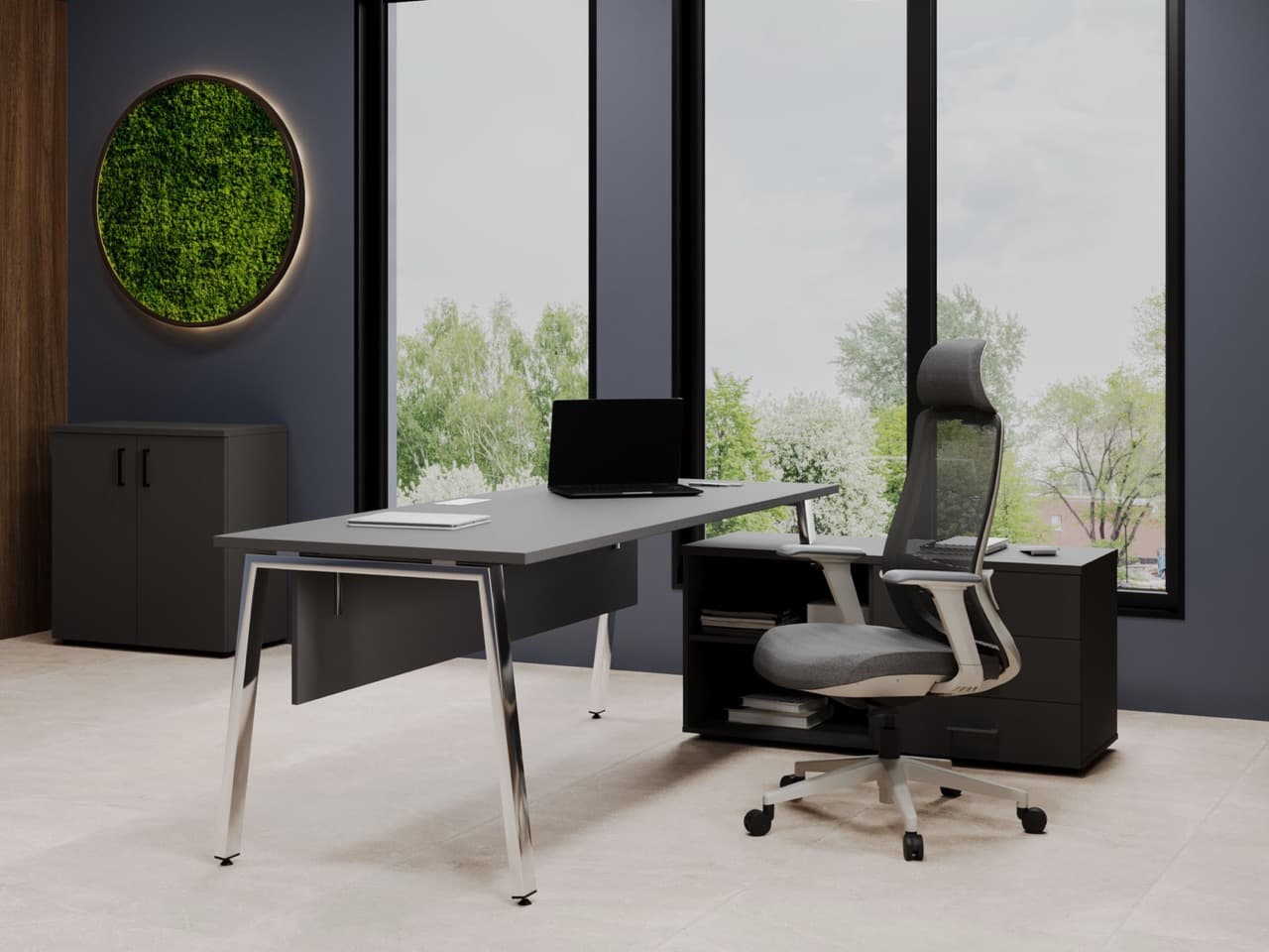 Кабинет Стайл Проджект Директ Люкс антрацит