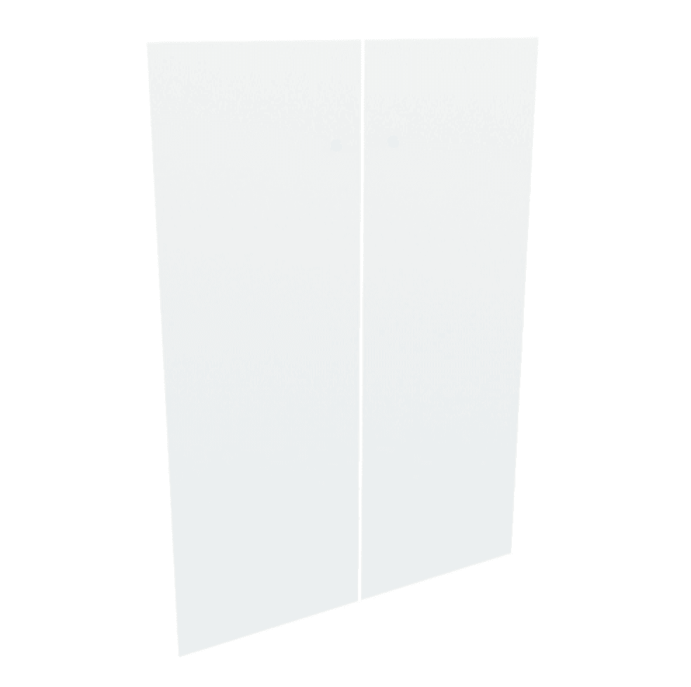 Комплект средних стеклянных дверей (ручка кнопка)