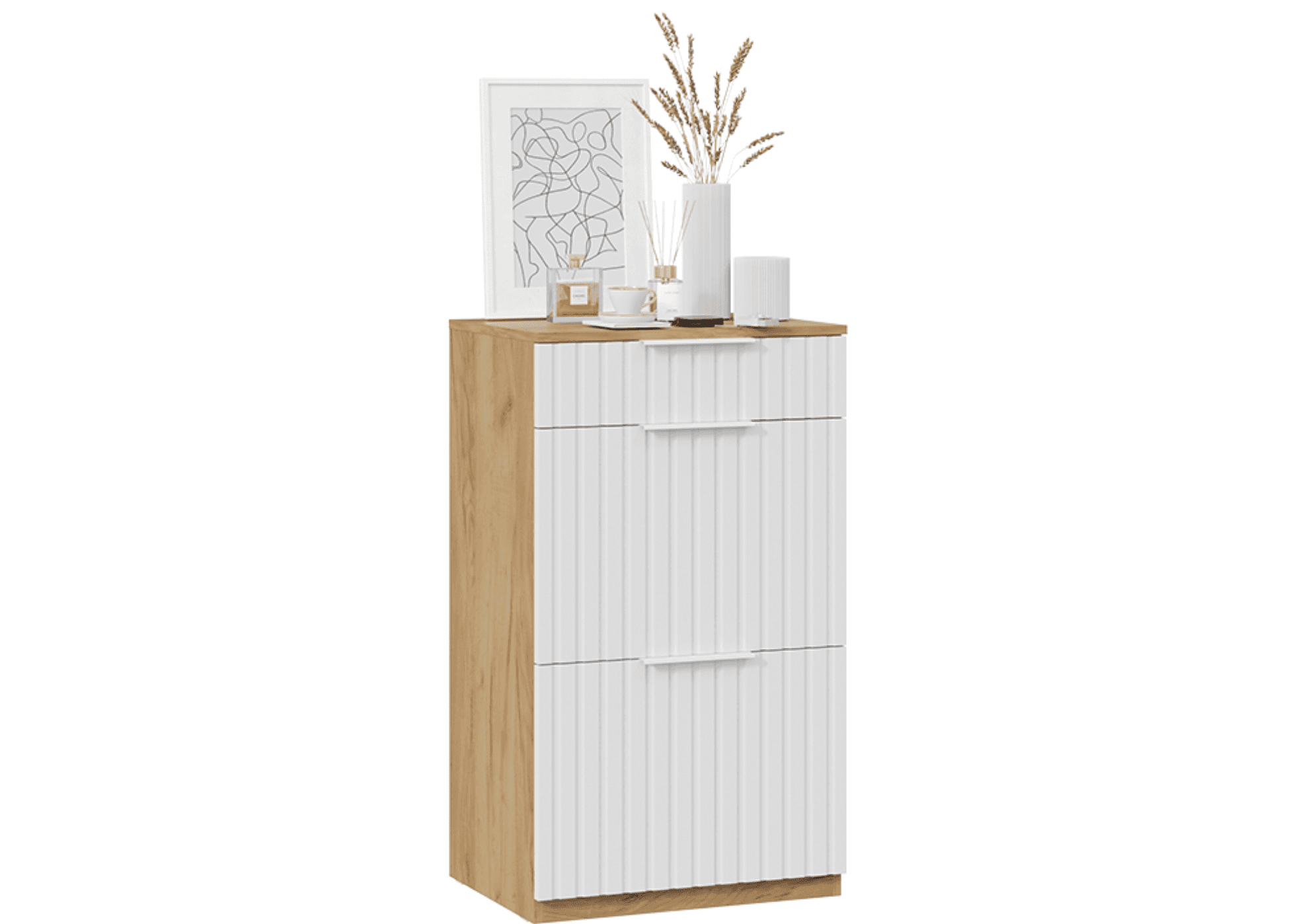 Тумба комбинированная узкая - 2 ящика