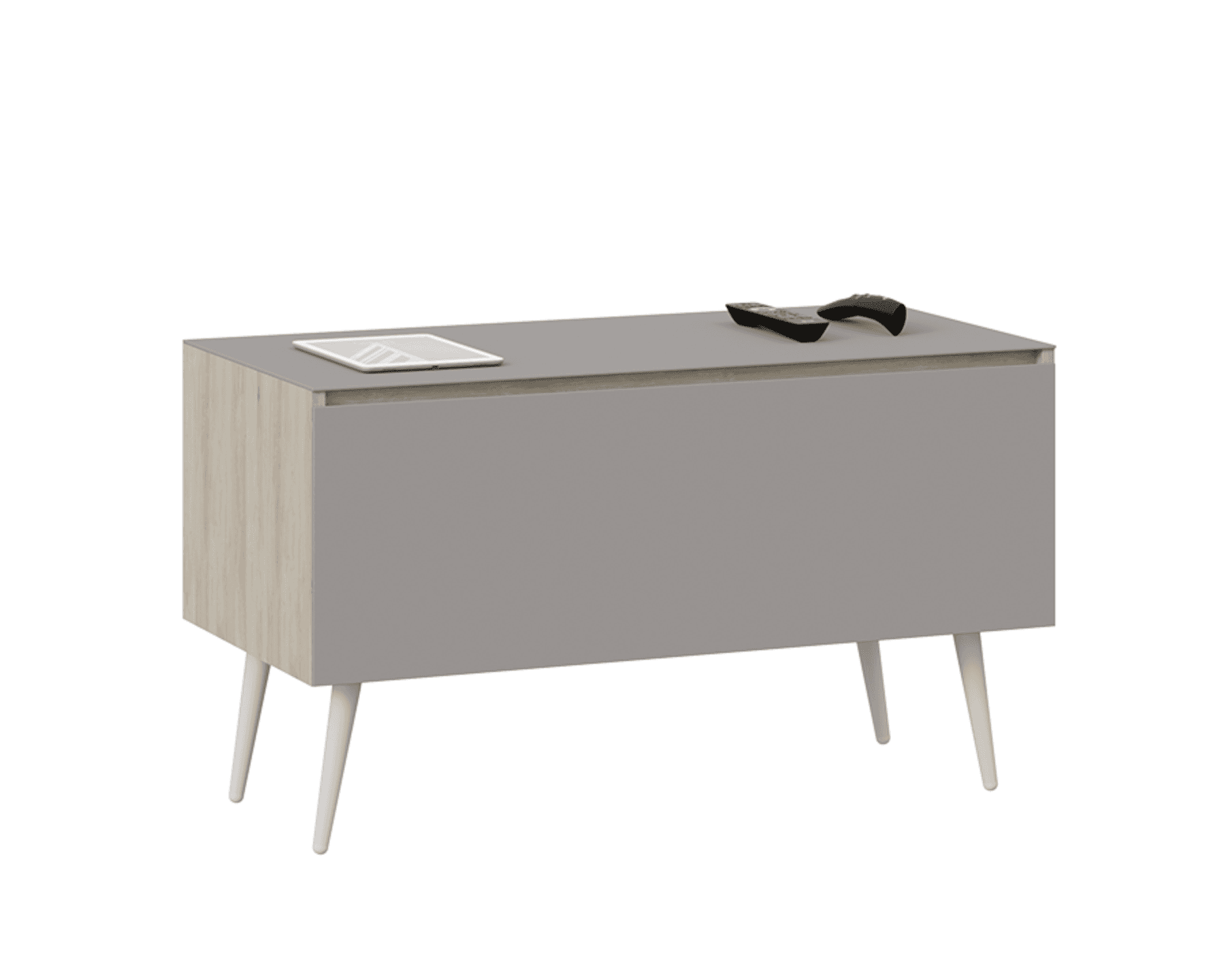 Тумба для телевизора узкая с опорами